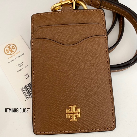 🌸❤️NEW❤️Tory Burch Emerson Lanyard/ID card holder/neck wear - Picture 2 of 7